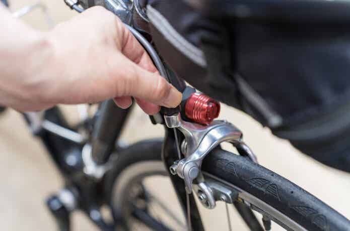 24インチロードバイクのリムブレーキ