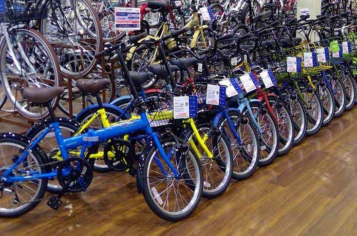 折りたたみ自転車売り場