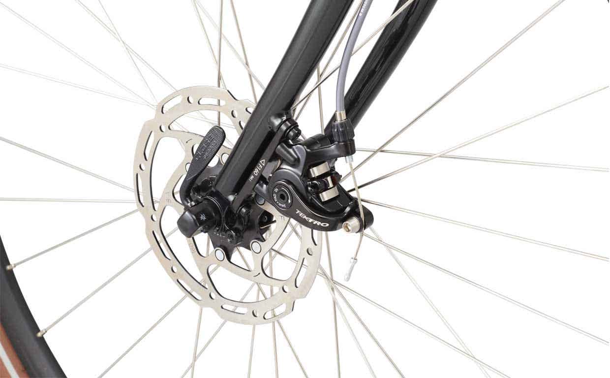 RALEIGHのロードバイクのディスクブレーキ