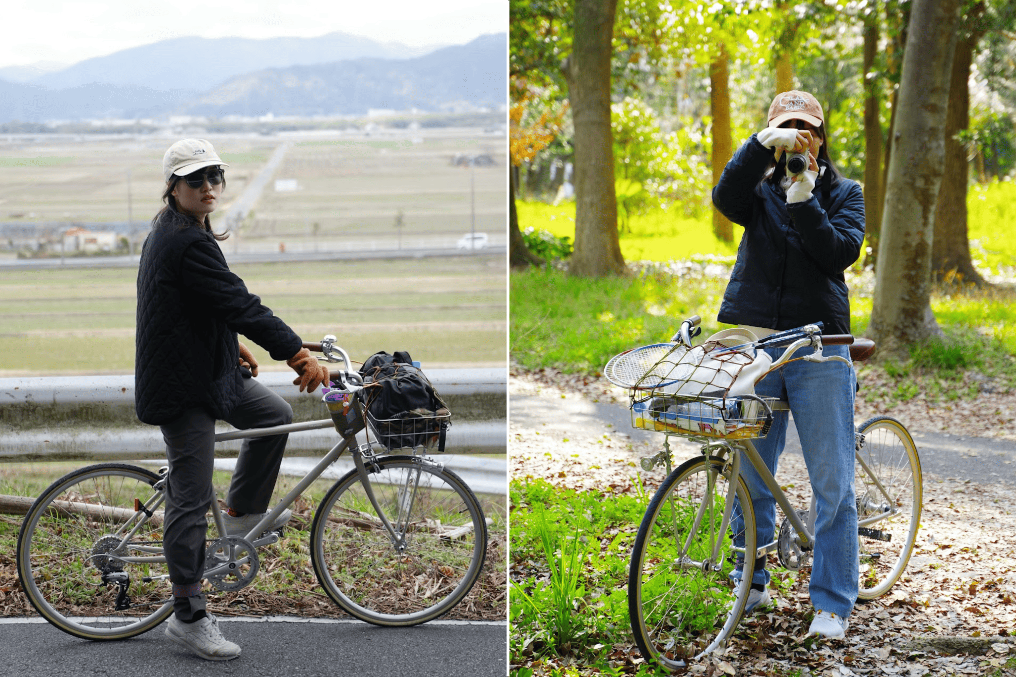 TOKYOBIKE26にまたがる女性
