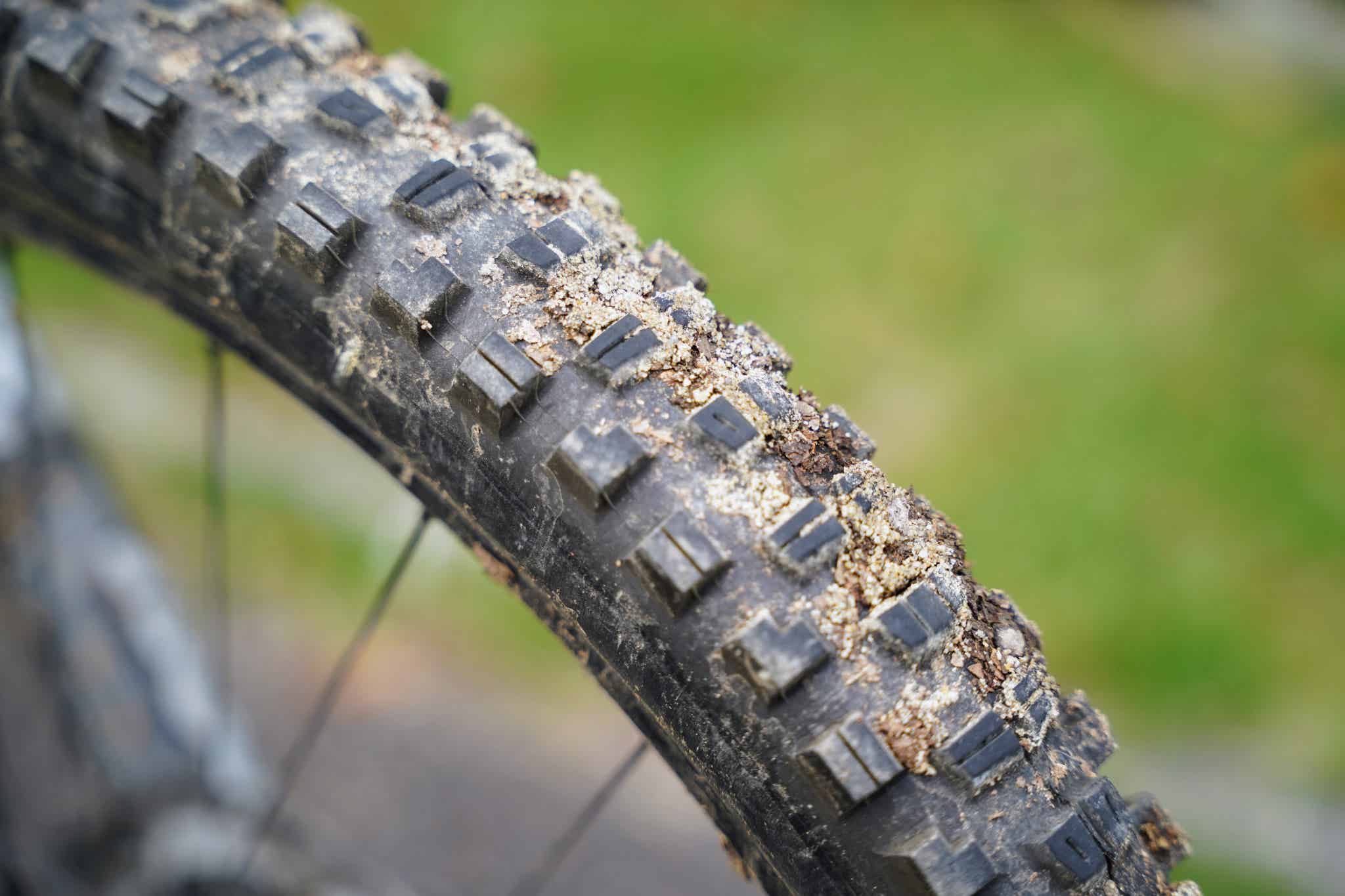 泥まみれのMTB
