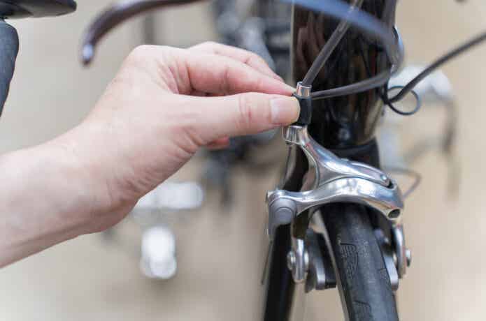 アルミロードバイクのリムブレーキ