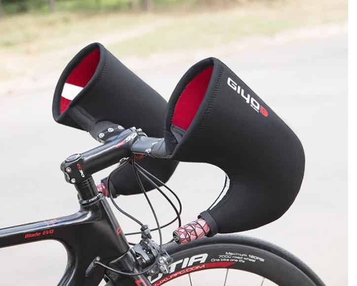 ロードバイクのハンドルカバー