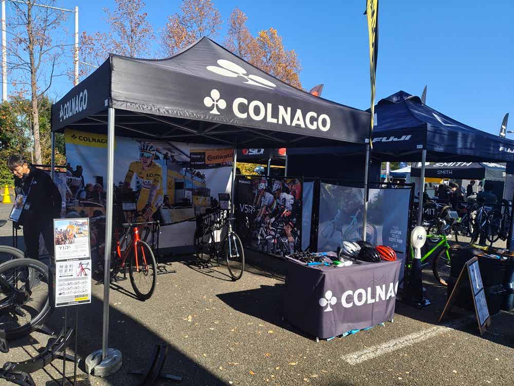コルナゴのロードバイクブース