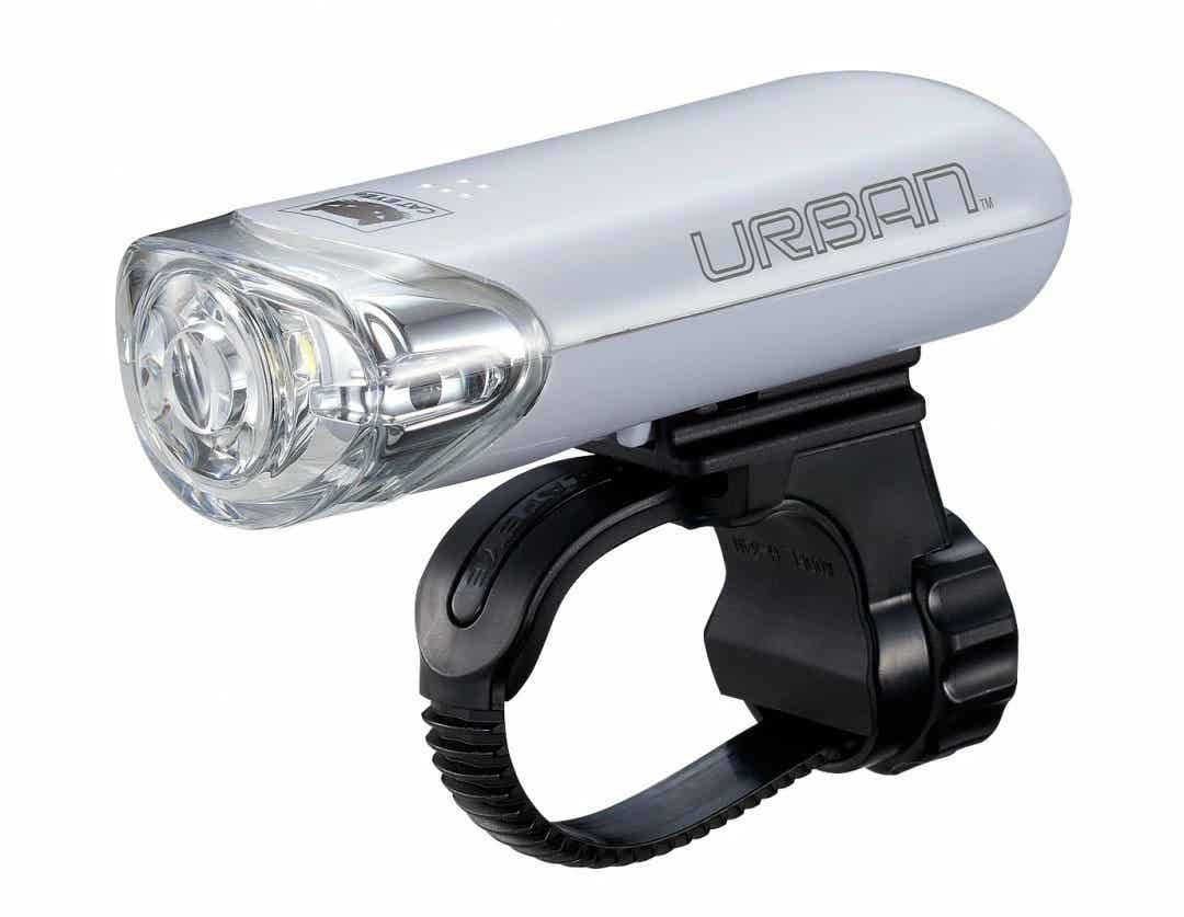 電池式のロードバイクのライト