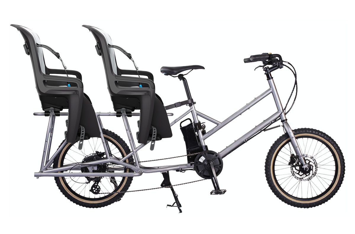 【お子さん2人でも安心】THULEシート2台付きの電動カーゴバイクが登場しました