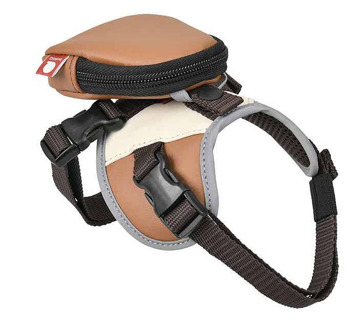 ミニリュック付ハーネス/アイボリー×キャメル