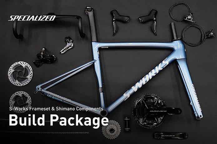 ロードバイクのフレームとパーツ