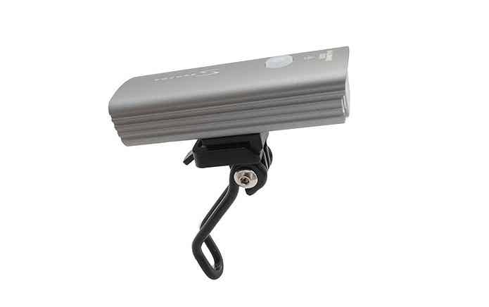 ライトを取り付けたフォークブラケット