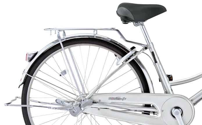 ミヤタ　カフェチェーンのステンレス製リアキャリア