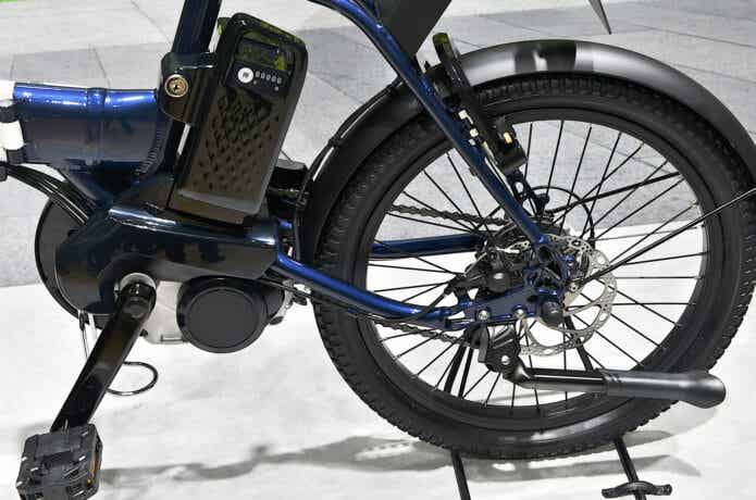 電動ミニベロのバッテリー