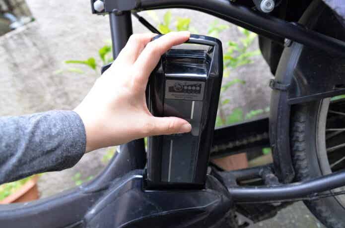 電動アシスト自転車のバッテリー