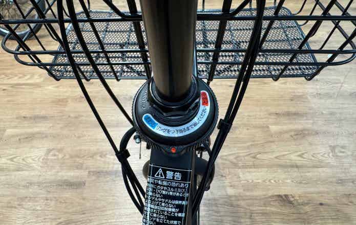 電動自転車のハンドルロック