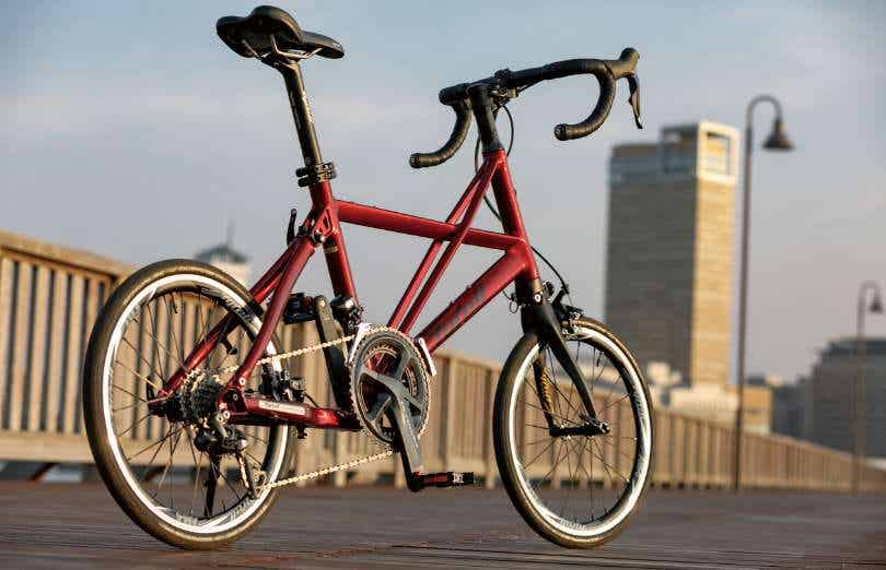 タイレルのミニベロでのサイクリング