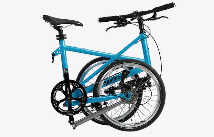 タイレルのミニベロFXαの折りたたみ