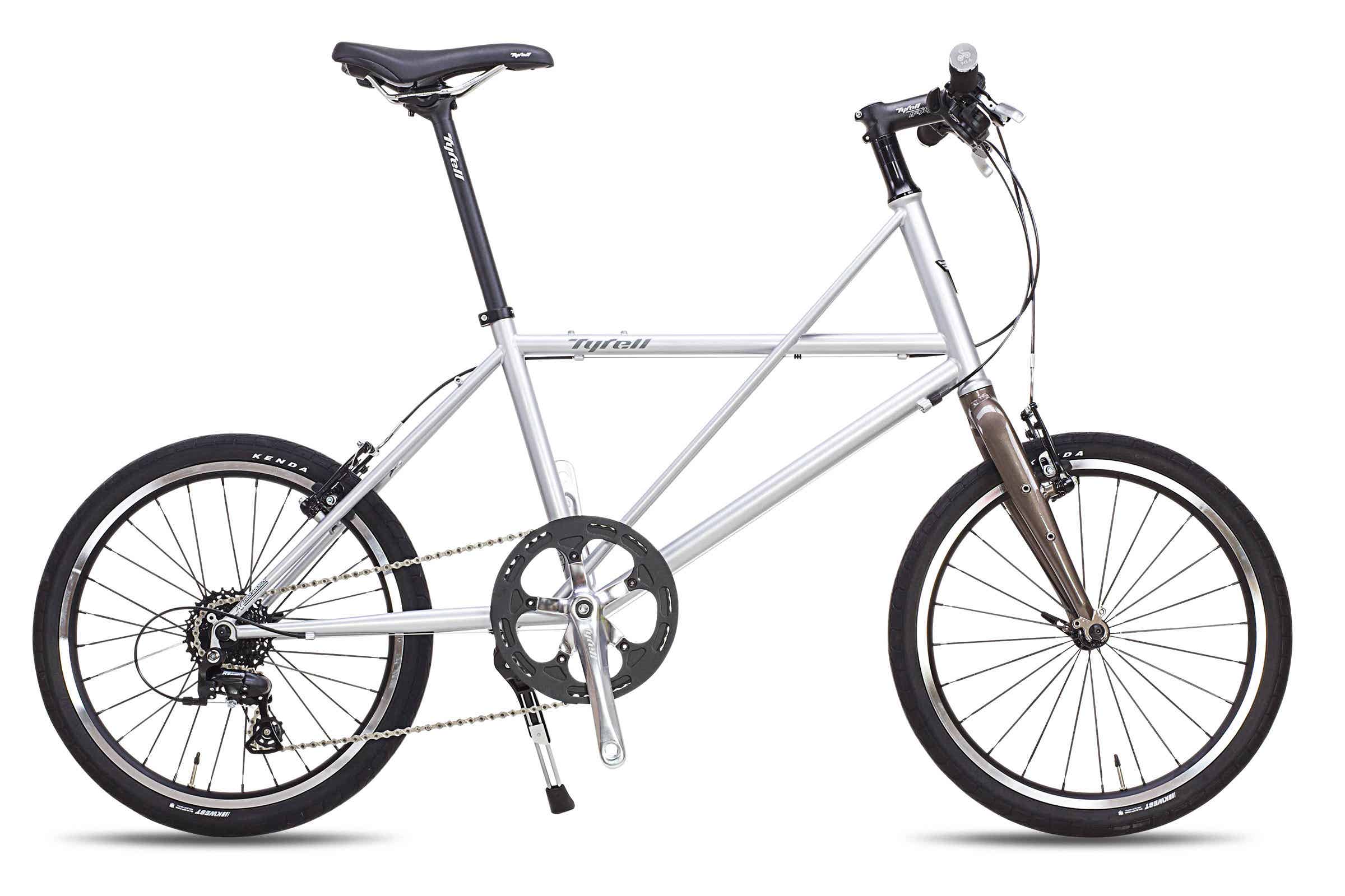 フラットハンドルのタイレルのミニベロ