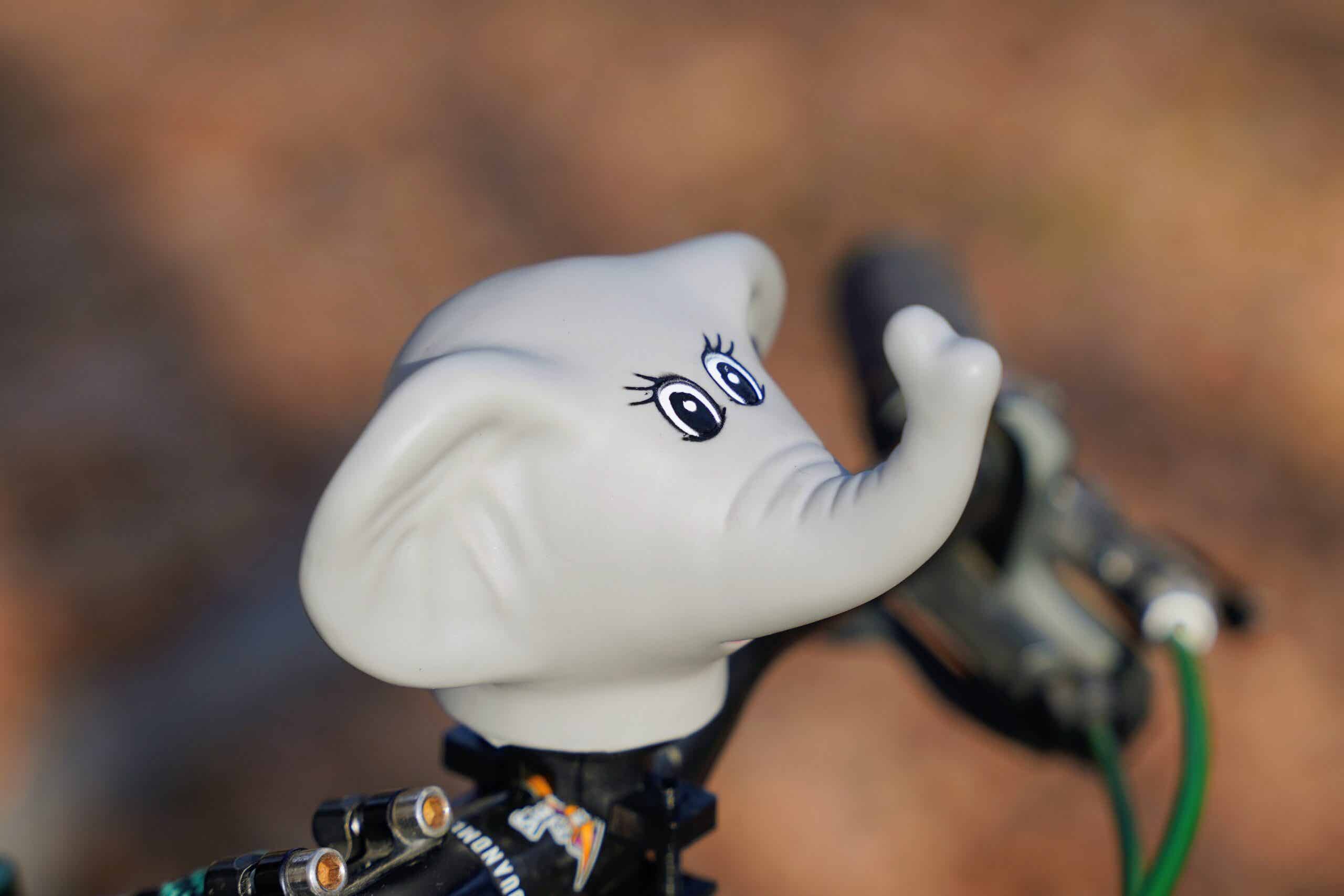 プカプカ ホーン ゾウを斜め前から見た様子