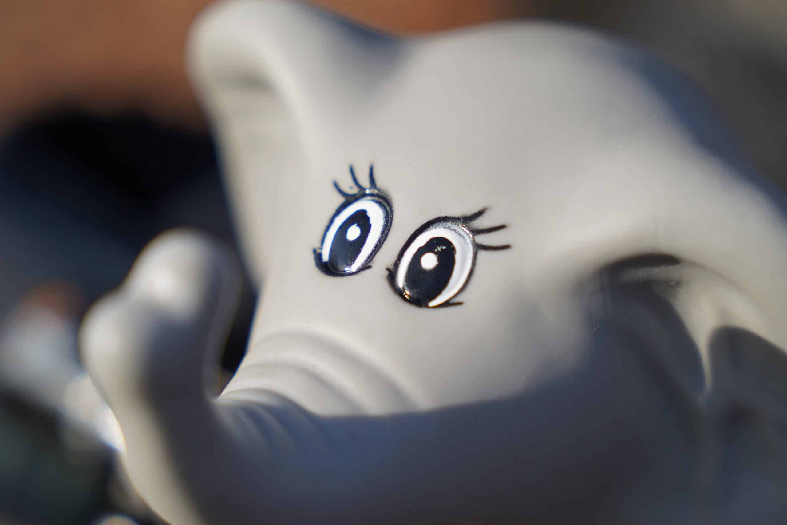 プカプカ ホーン ゾウをアップで見た様子