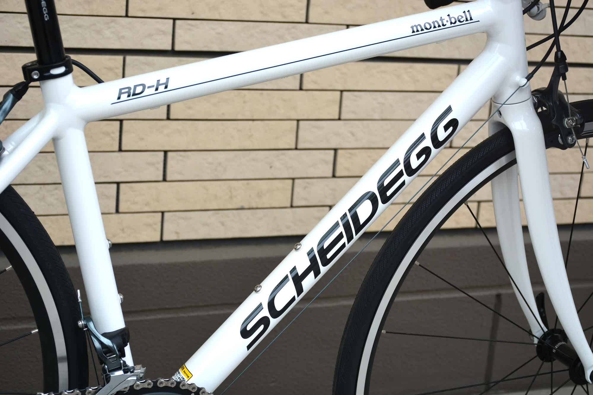 モンベルのシャイデックロードバイクの軽量アルミフレーム