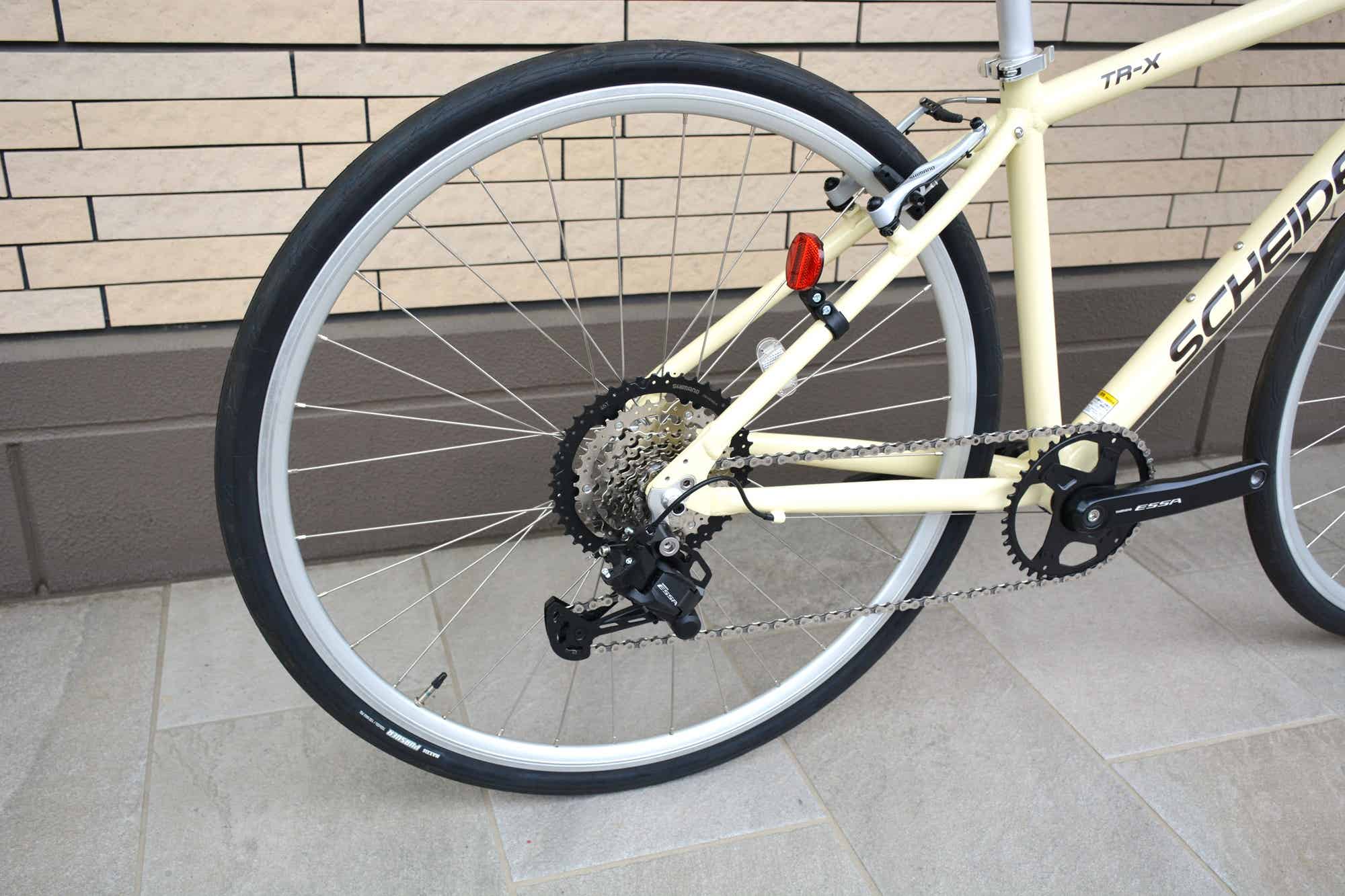 シャイデックのクロスバイクのギア