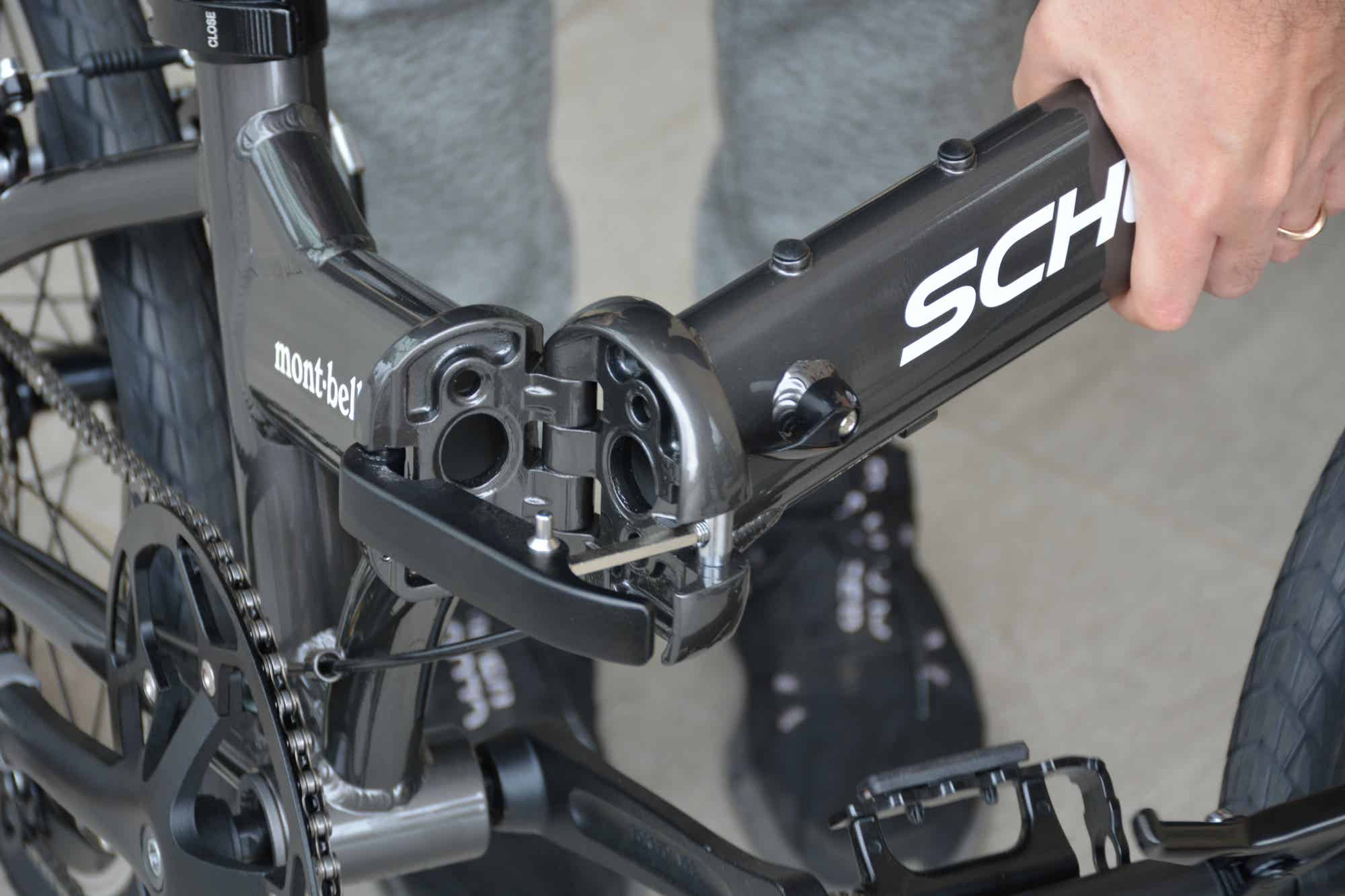 シャイデックの折りたたみ自転車のフレーム