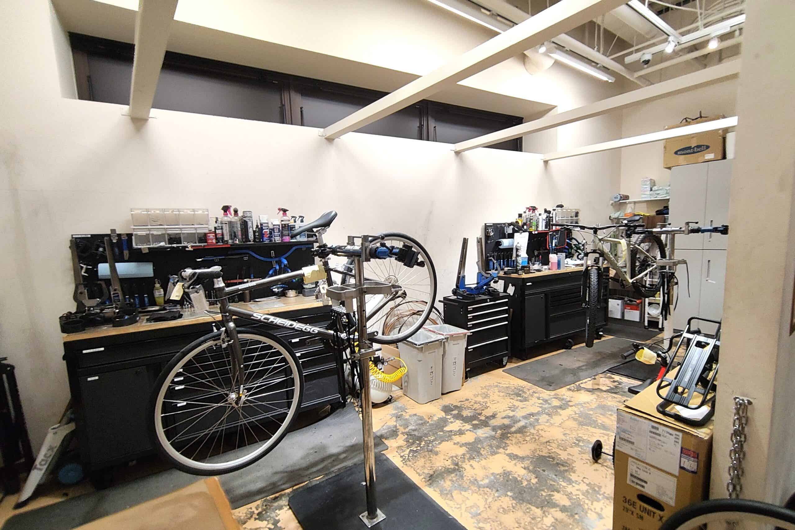 モンベルのメンテナンスピット