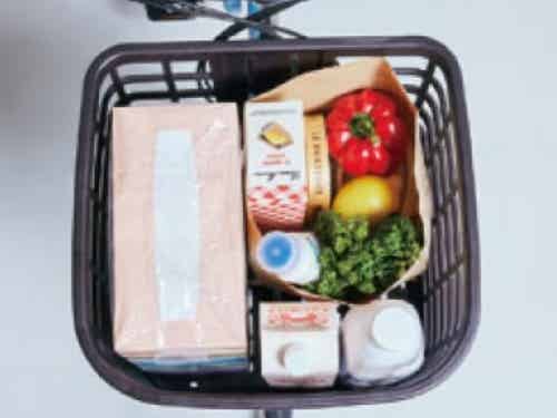 ビビDXの前カゴ