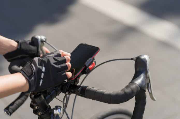 自転車のスマホホルダー