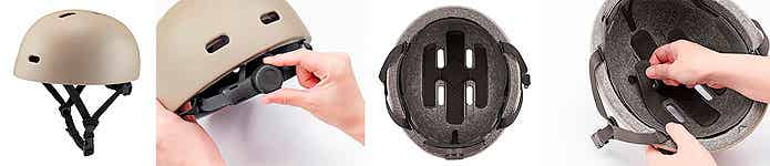 専用ヘルメットの外観