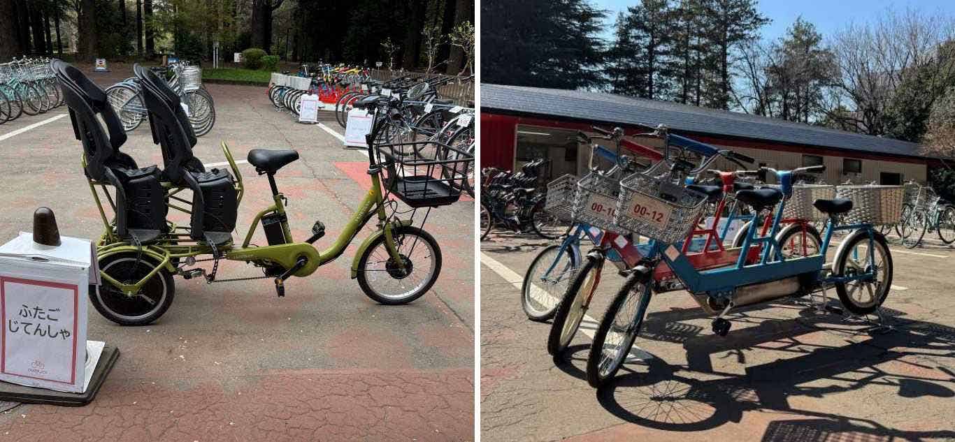 双子自転車とタンデム自転車