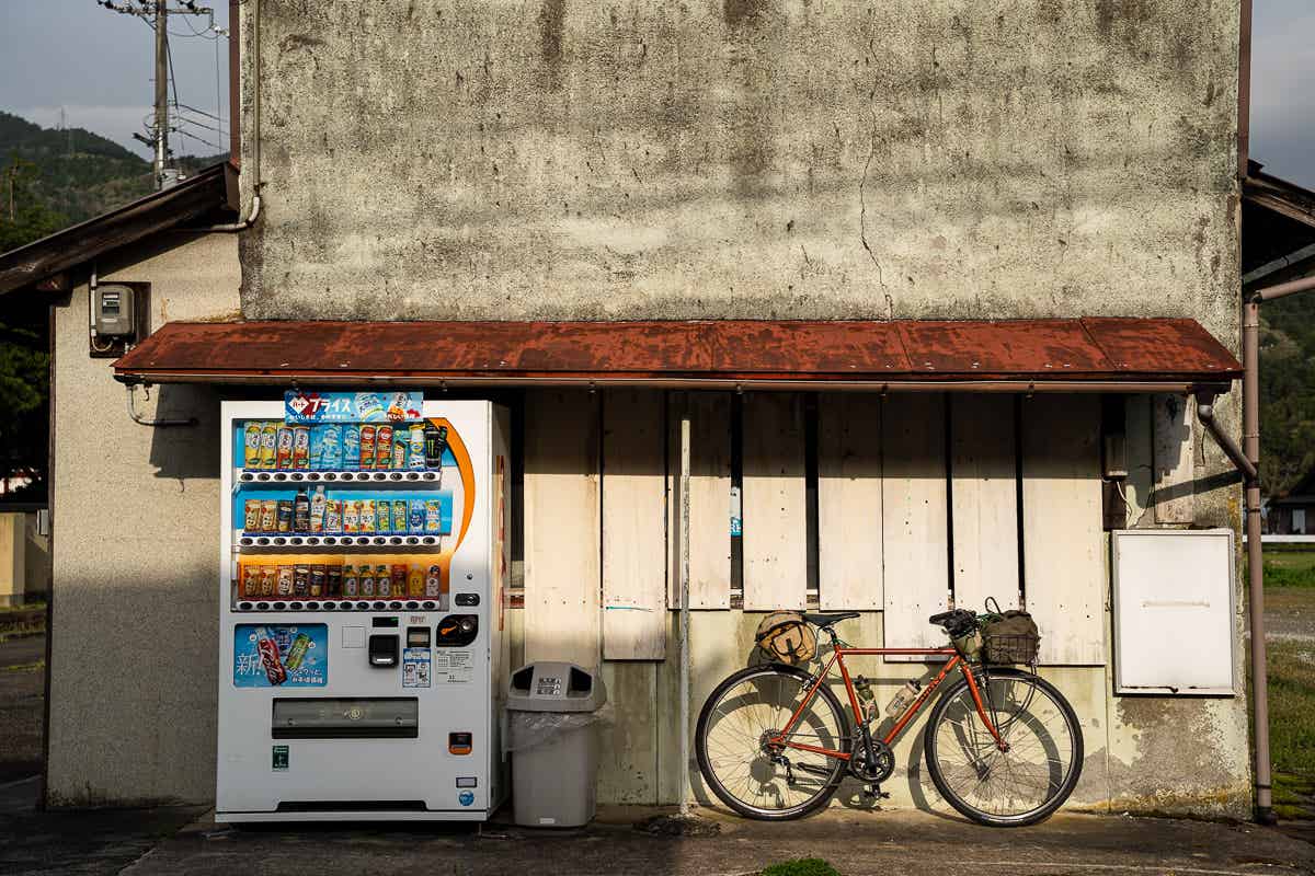 自転車と自販機