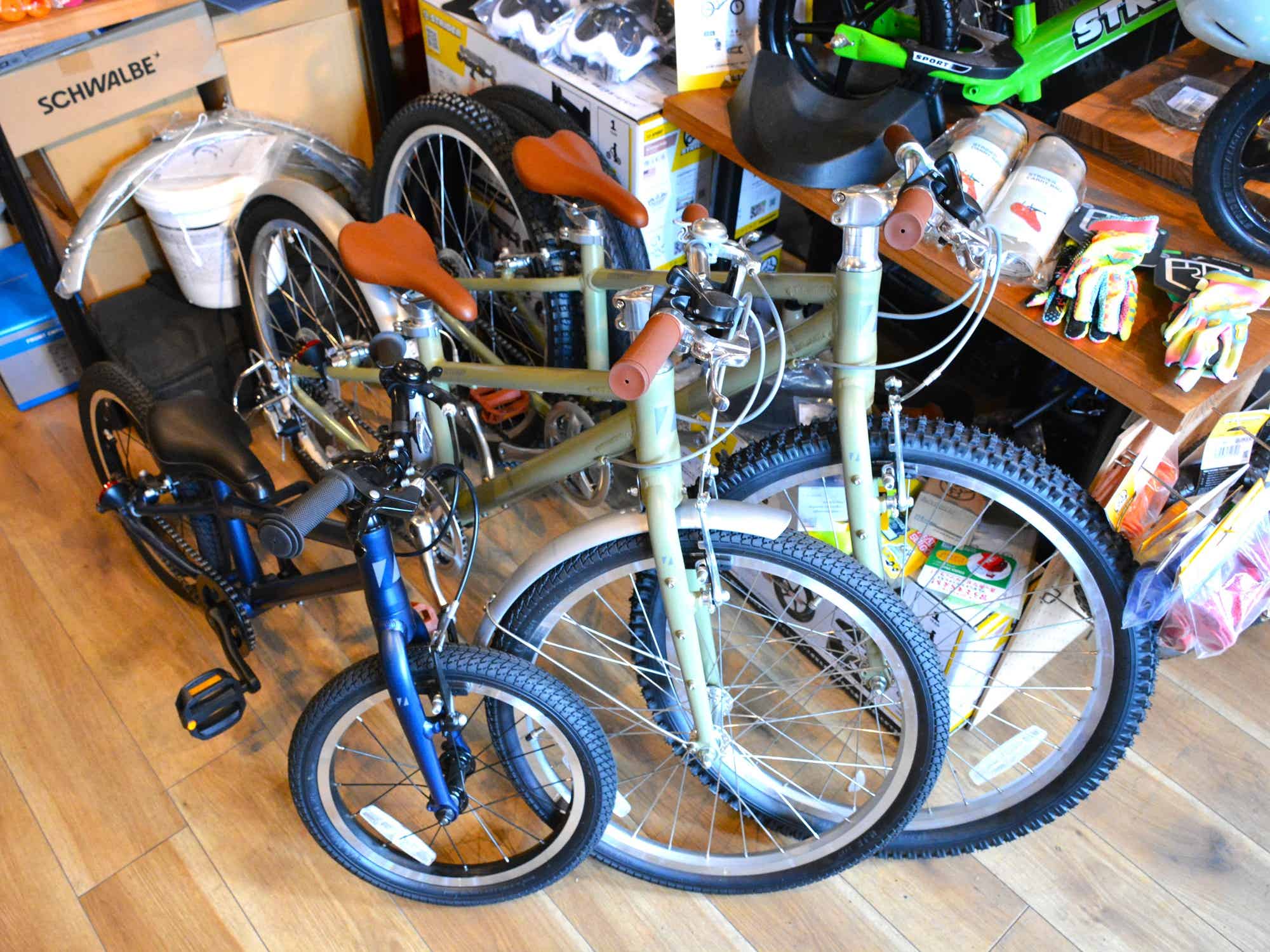 オレンジサイクルの子ども用自転車