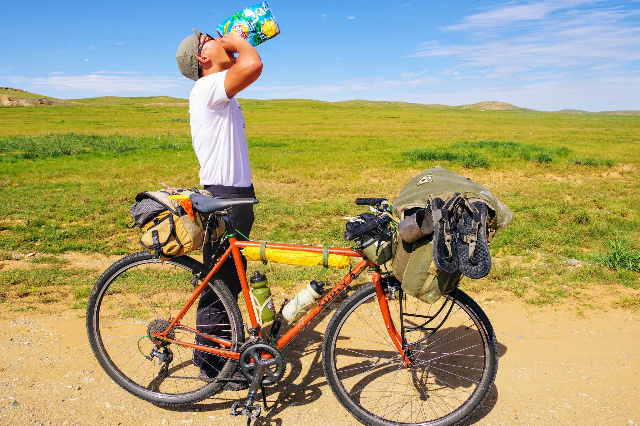 自転車と筆者