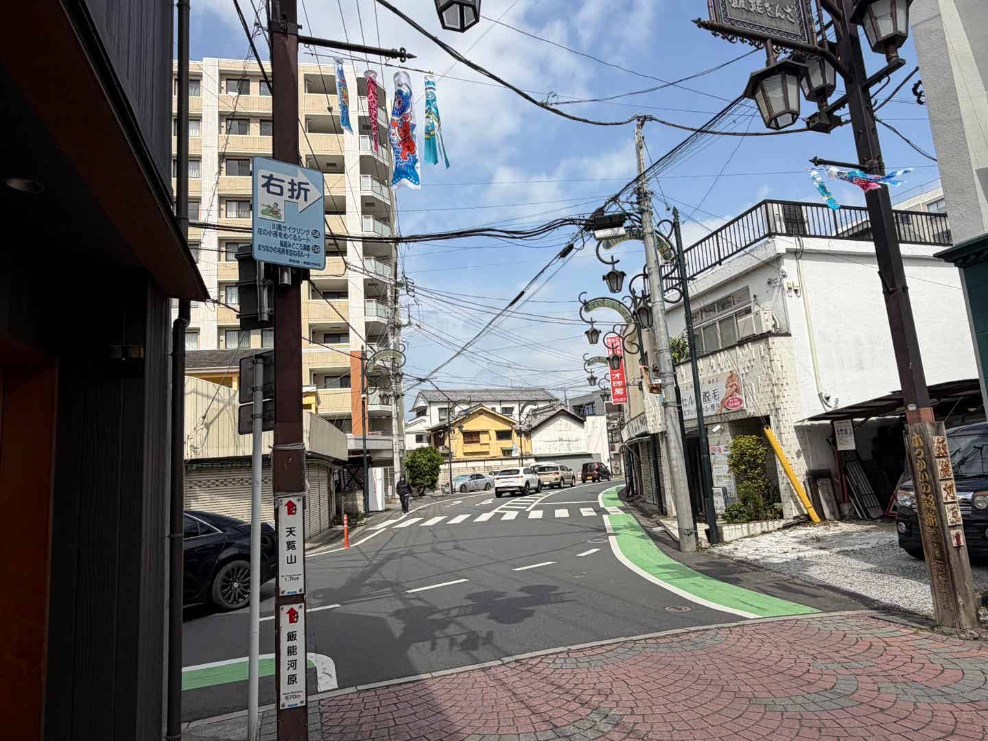 飯能サイクリングのルート案内看板