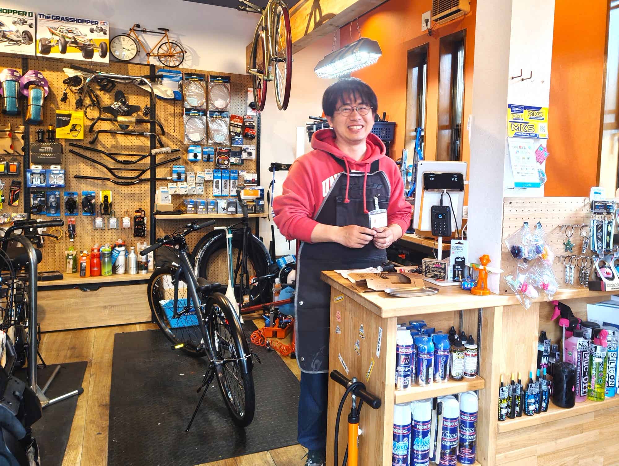 オレンジサイクルのオーナー平田さん