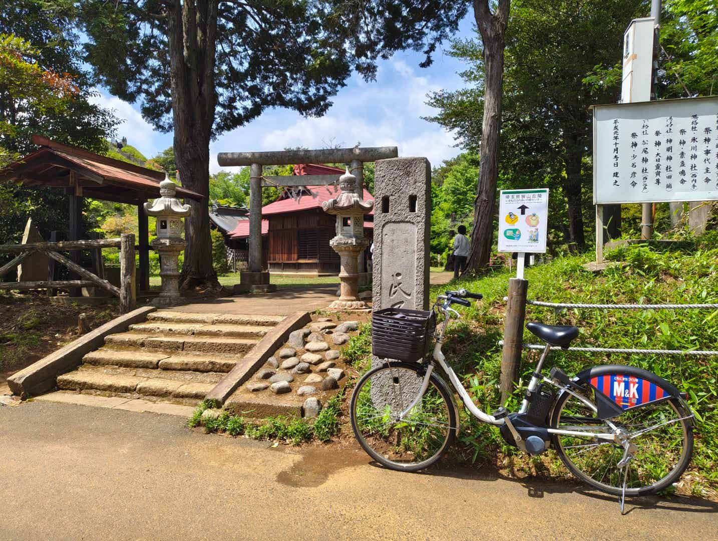 荒幡富士のある浅間神社に到着