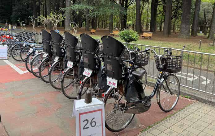 レンタルの電動自転車