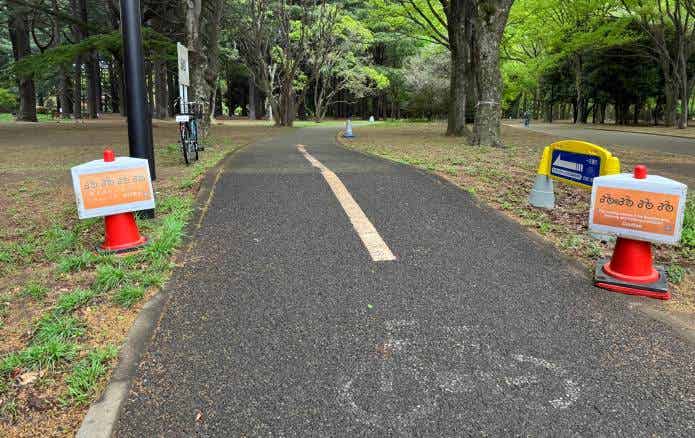 サイクリングコースの表示