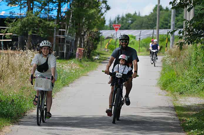 シマノバイカーズフェスティバルでロゲイニングを楽しむ参加者