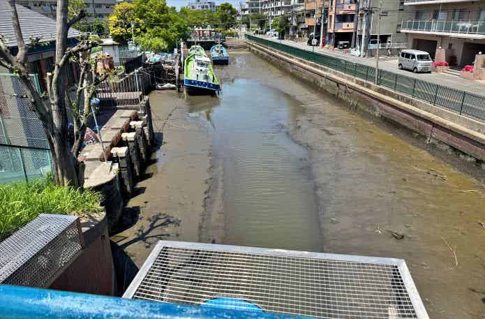 多摩川の水路