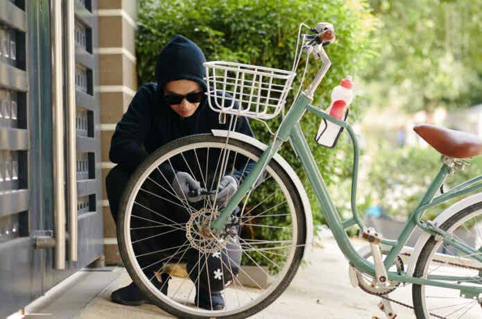 自転車　男性
