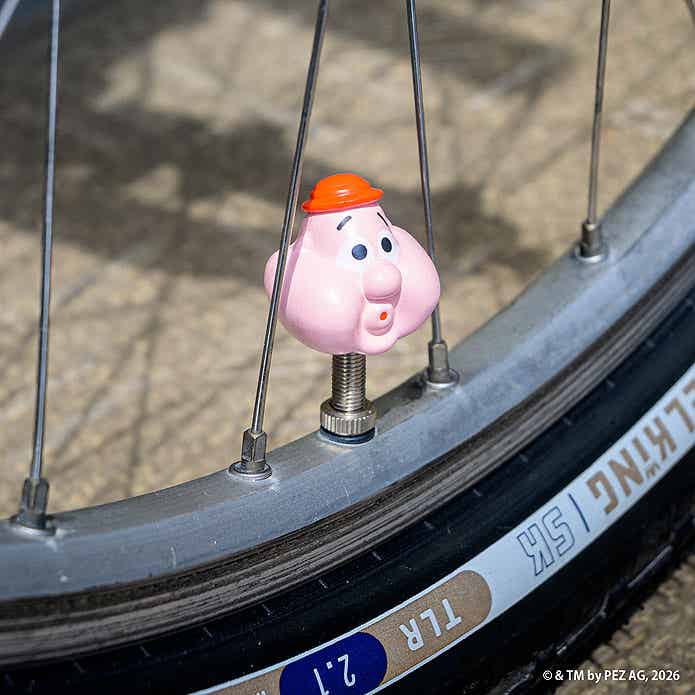 PEZの自転車バルブキャップ