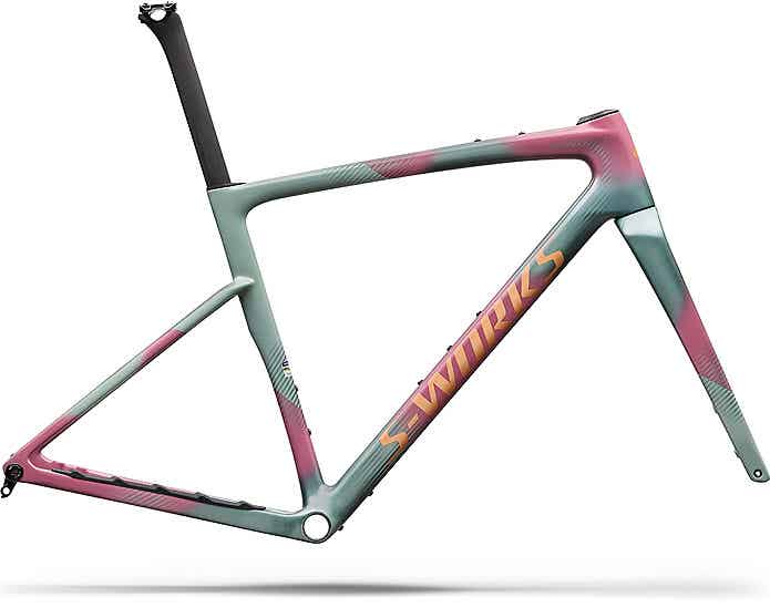 S-Works Crux 5 Frameset - FACT 12r Carbon／Agave Grey/Photon Tint over Silver Dust