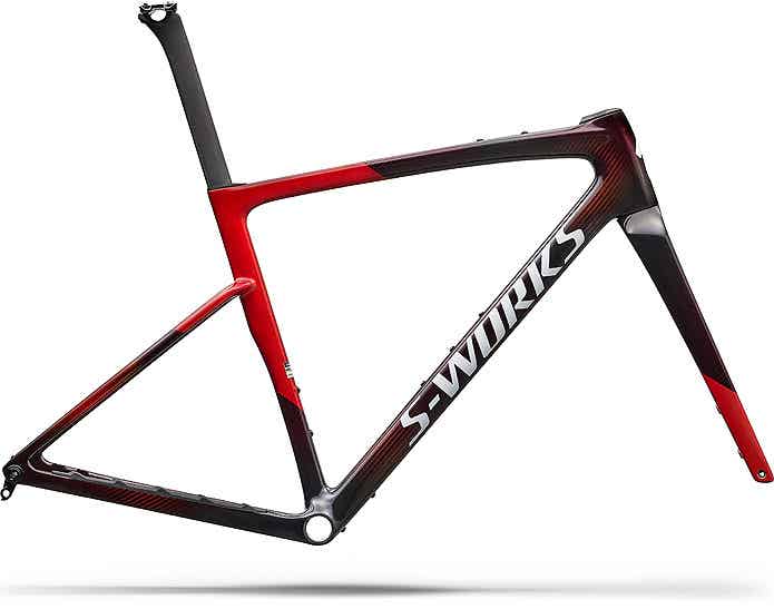 S-Works Crux 5 Frameset - FACT 12r Carbon／Cayenne Metallic/Red Tint/White Silver Metallic