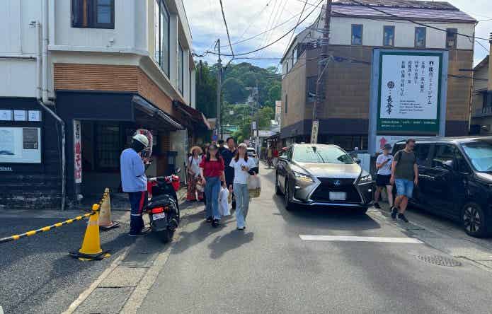長谷寺への道
