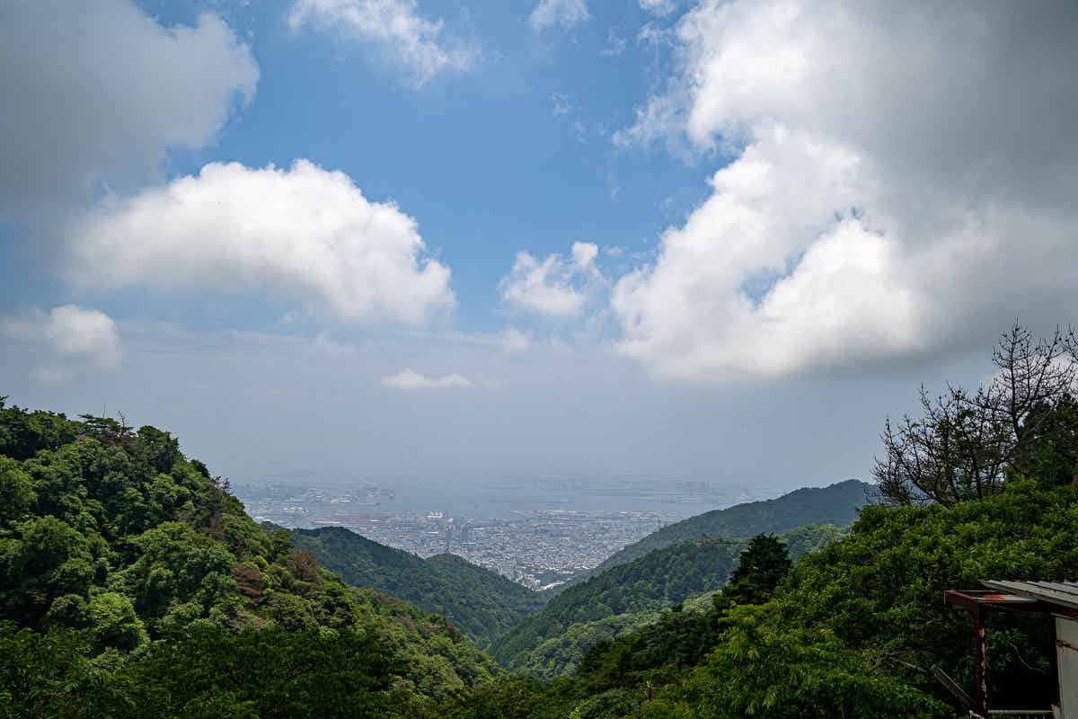 六甲山郵便局からの景色