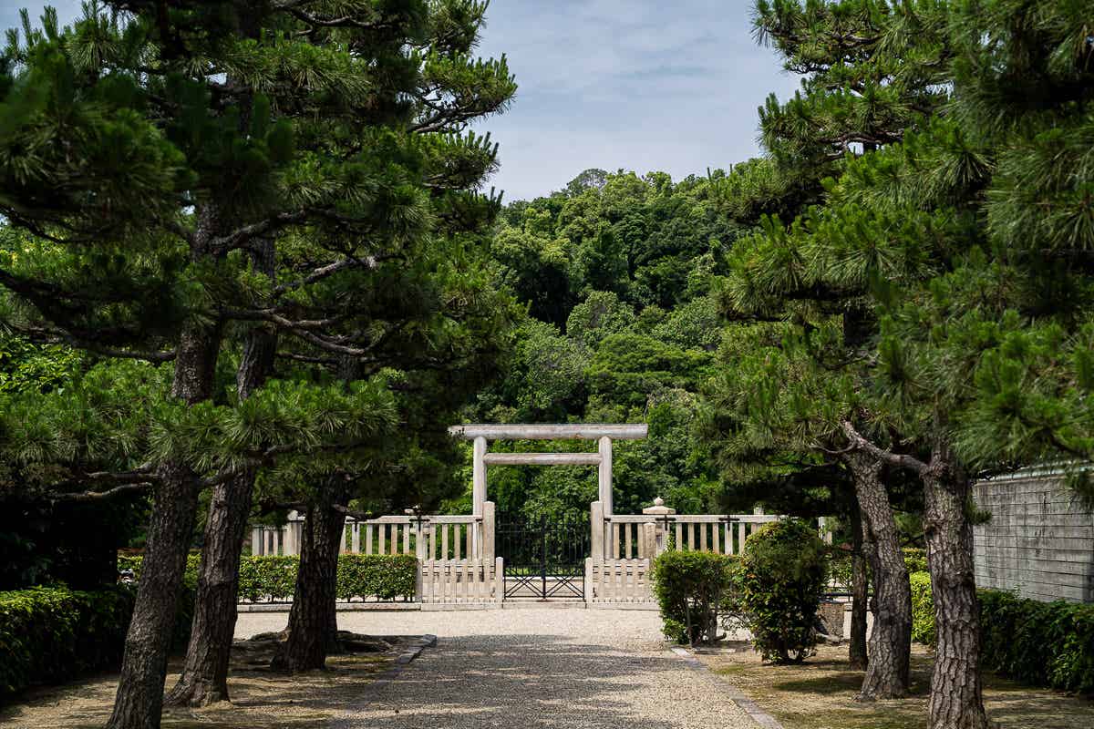 履中天皇陵の拝所
