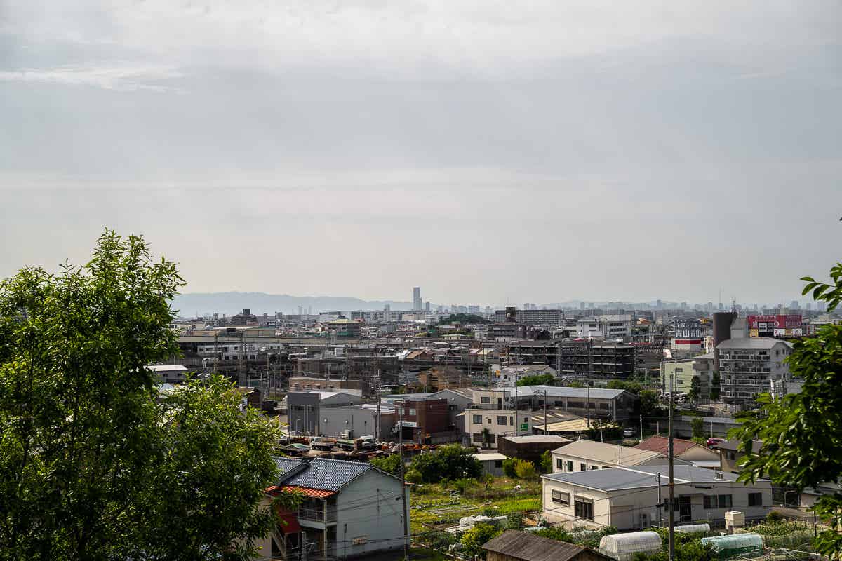 古室山古墳からの眺め