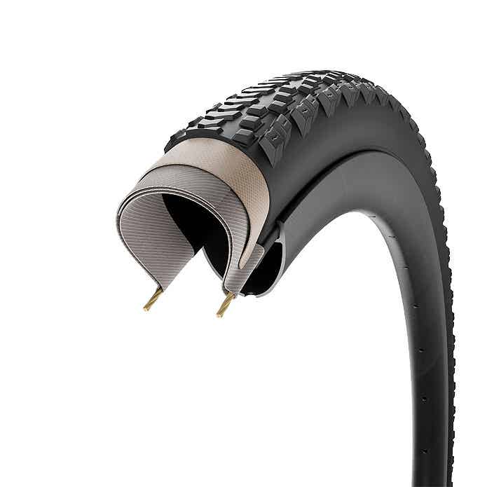 CINTURATO GRAVELのGRAVEL RM、タイヤ側面図