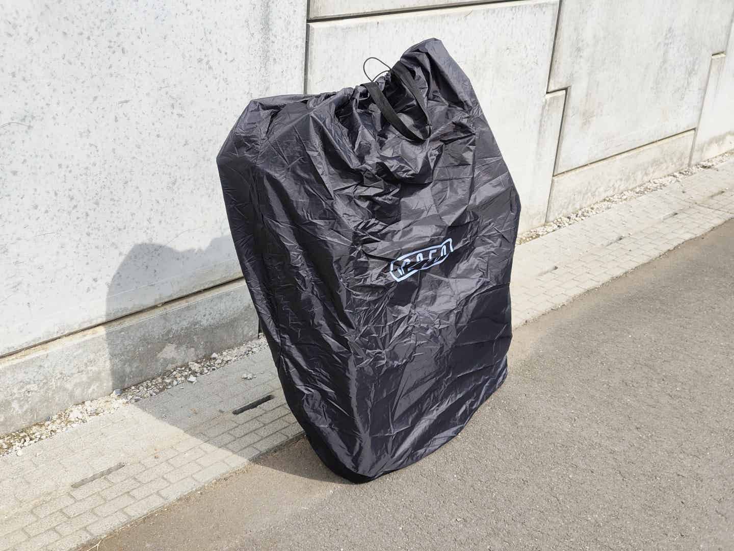 縦型輪行袋の収納状態